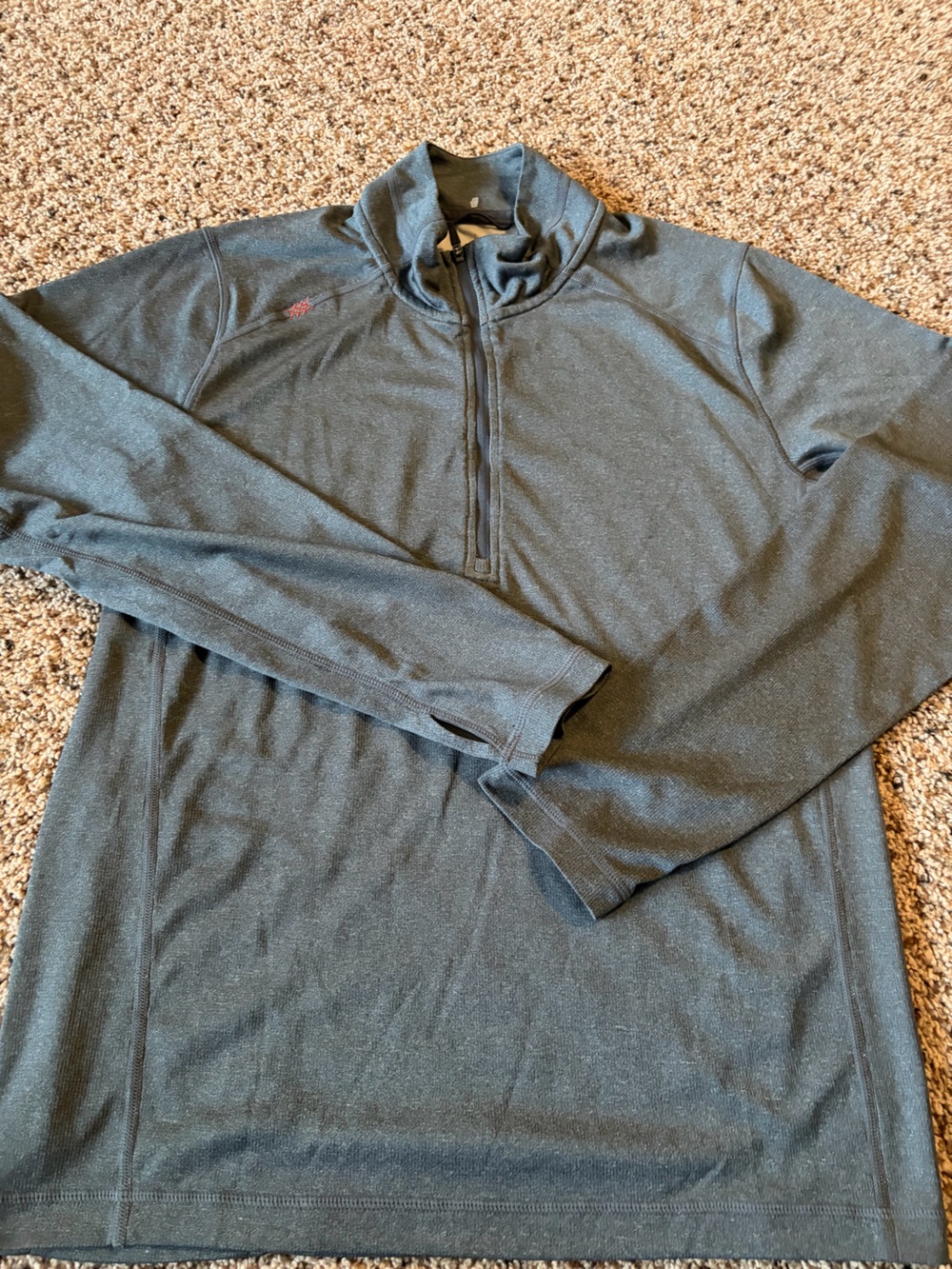 RHONE Men's Dark Gray Quarter-Zip Pullover